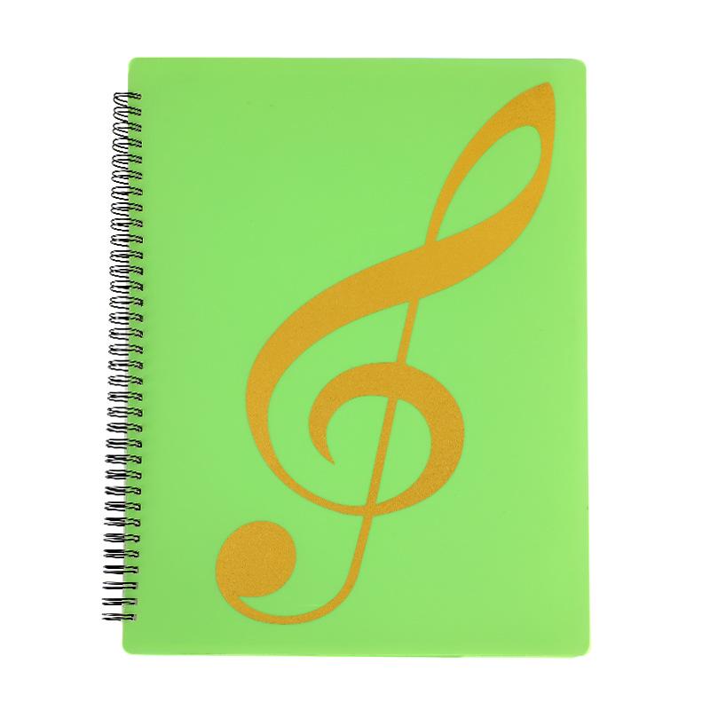A4 Sheet Music Folder for 40/60 Pages with Customizable Logo for Piano Scores
