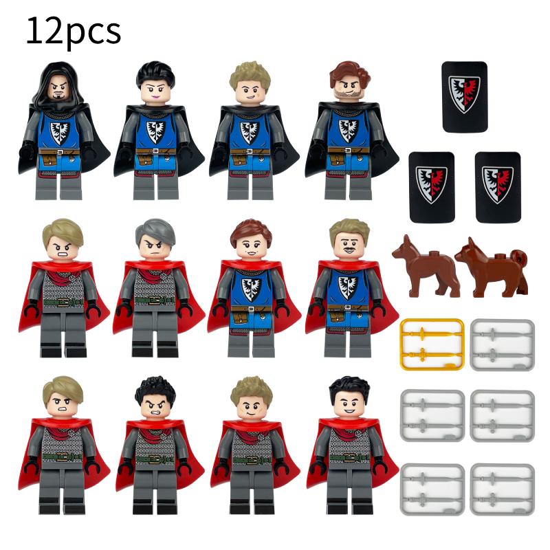 Building Blocks Medieval Knights Military Dragon Soldiers Ancient Castle Figures