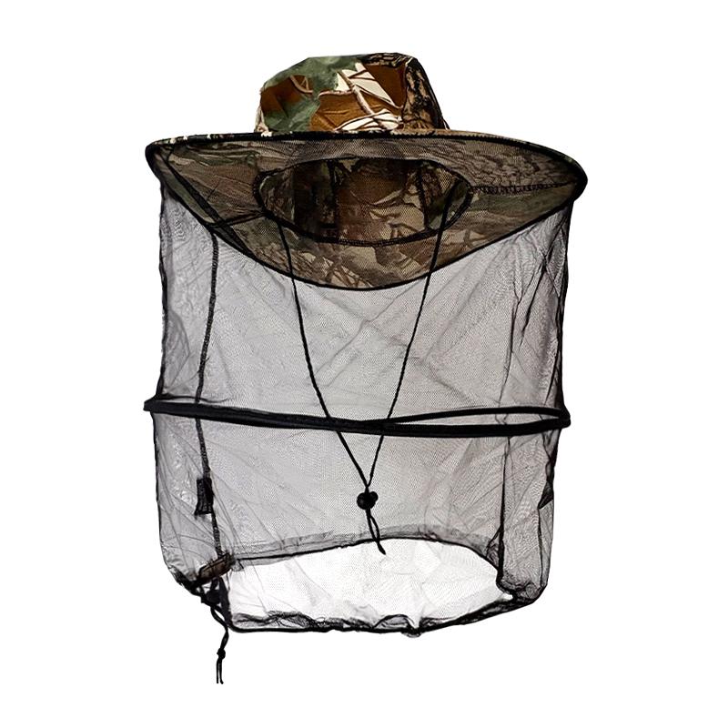 

1pc Sun Hat with Mosquito-Proof Netting & Hidden Mesh Face Mask Ideal for Gardening Fishing Hiking Beekeeping Outdoor Protection