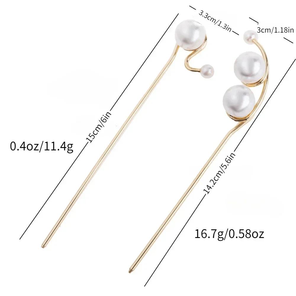 1pc Advanced Sense Pearl Hairpin Simple Modern Hairpin Artifact Hairpin New Hairpin Hair Accessories