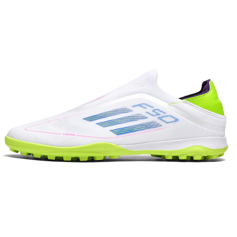 

F50 новые бесшнуровочные бесшовные кроссовки для молодежного футбола, шипы, мужские и женские, для соревнований по футболу 45