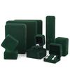 High-end rounded velvet jewelry box, jewelry ring box, pearl necklace and earrings box, bracelet jewelry packaging box