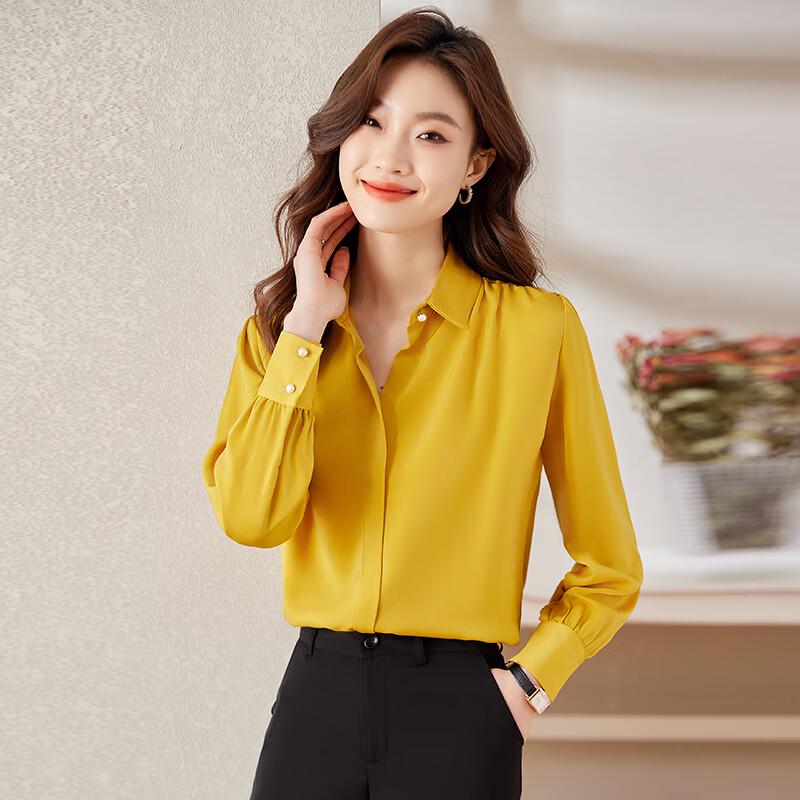 Women's Chiffon Long Sleeve Professional Shirt
