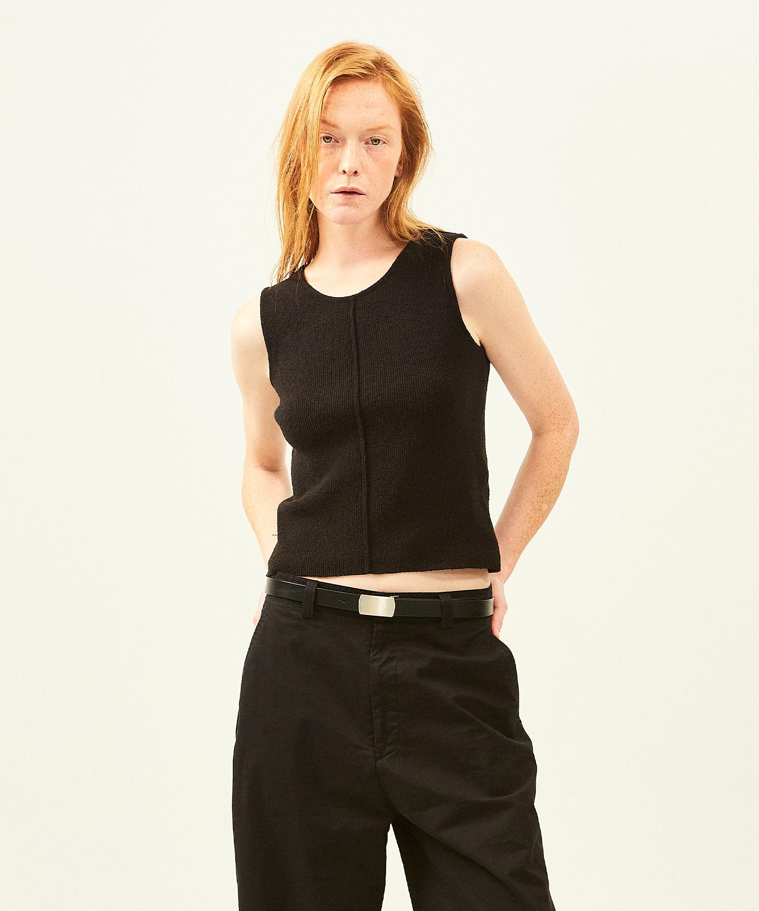 Label Archive Mia Sleeveless Sweater Black Black/One Size