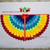 Colorful Bird Feather Felt Wings - Children's Cartoon Performance, Halloween, and Christmas Costume Decoration.