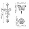 Dangled Design Butterfly Navel Jewelry Stainless Steel Belly Rings  Seaside