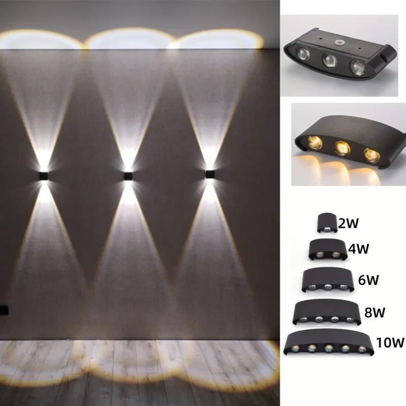 LED Wall Lamp IP66 Waterproof Indoor Outdoor Lighting Modern Simple Wall Light for Living Room Hallway Bedroom Garden Home Decor
