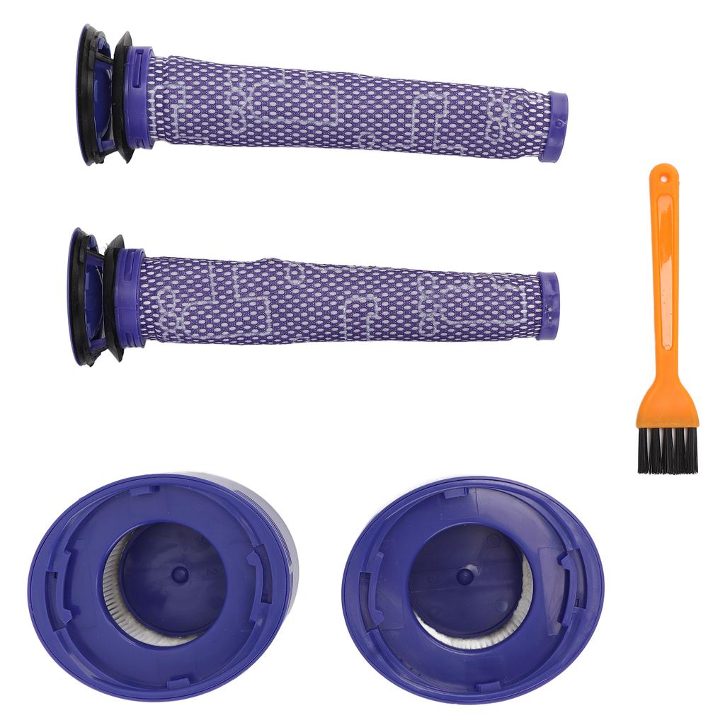 Staubsauger Vor- Nachfilter Set Hocheffizienter Partikelluftfilter mit Reinigungsbürste für V7 V8