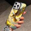 Stylish Eagle Golden     Phone Case For iPhone 17,16,15,14,13,12,11 Plus,Pro Max,XS,Colorful Silver Black Cover
