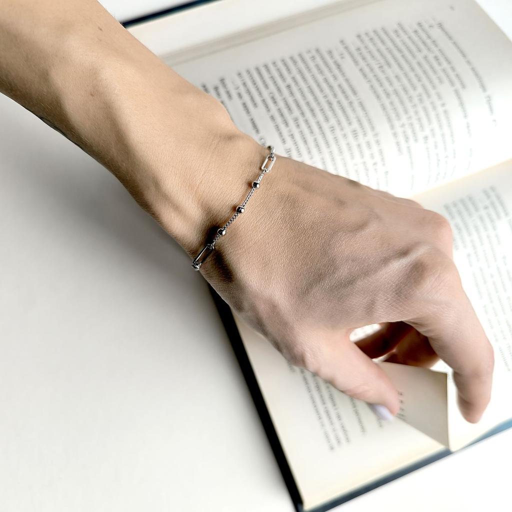 Серебряный браслет с без камней, вес изделия 3,02 гр (2174592)