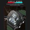 New SANDA Square Trend Fashion Electronic Watch Waterproof Luminous Sports Men's Watch Digital Student Watch