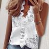 Sommer Herbst Neue Langarm Rüschen Casual Shirt Frauen Tops Vintage Print Elegante Plus Größe Bluse Frauen Mode Tasten Lose Weibliche Shirts 24662