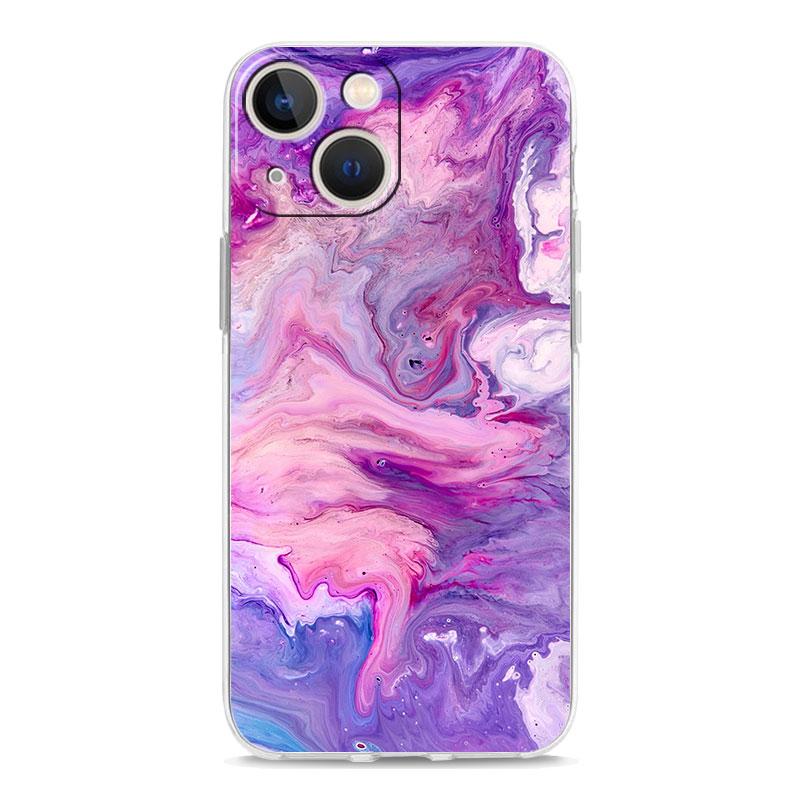 Priehľadný kryt na telefón pre iPhone 17 16 15 14 13 12 11 Pro Max Plus 17 AIR Nárazuvzdorný mäkký TPU obal Vintage mramorový Capas