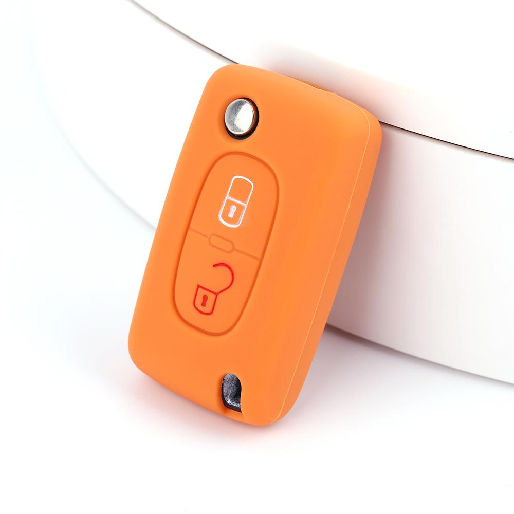 Silicone Car Key Cover for Peugeot 308 306 307 207 807 Citroen C2 C3 C5 C-Crosser C4 Picasso