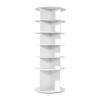 6 Tiers Rotating Shoe Rack Tower, 360° Spinning Shoe Rack, Revolving Storage Round Carousel Display, Freestanding Lazy Susan Organizer Display for