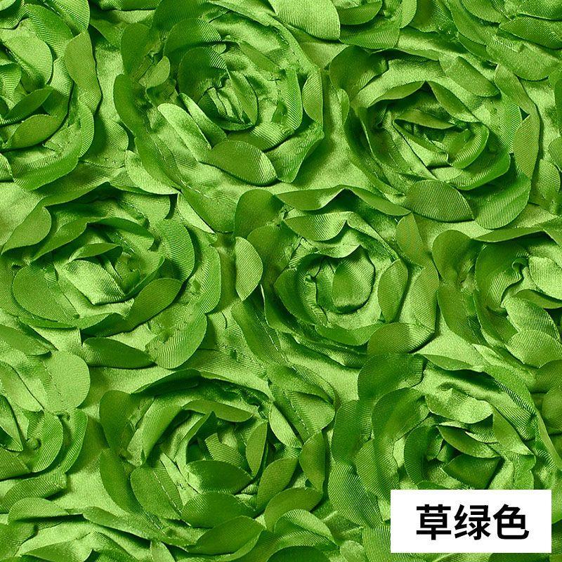 

New 130cm Width rose flower 3D pattern Taffeta Satin Fabric wedding carpet fabric stage background wedding decor 130x50cm 1lot