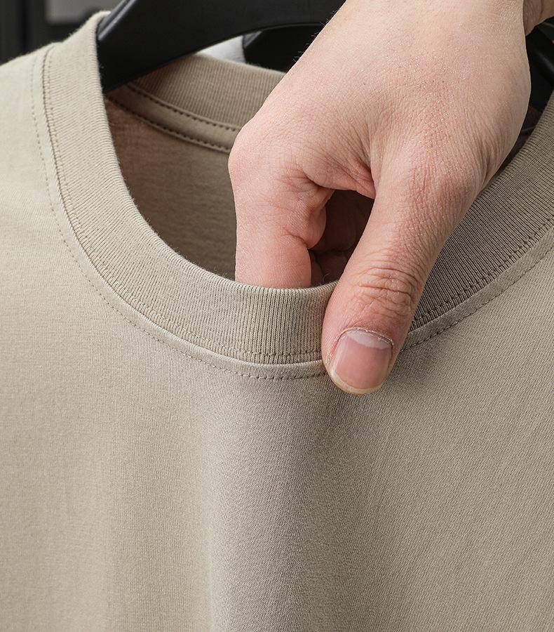 2026 Sommer Antibakterielles Herren-Kurzarm-T-Shirt aus reiner Baumwolle - 230g Atmungsaktiv und Lässig Rundhals
