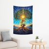 Vibrant Tree of Life Tapestry Colorful Nature Wall Hanging Bohemian Decorative Art for Bedroom Living Room Festival Decor