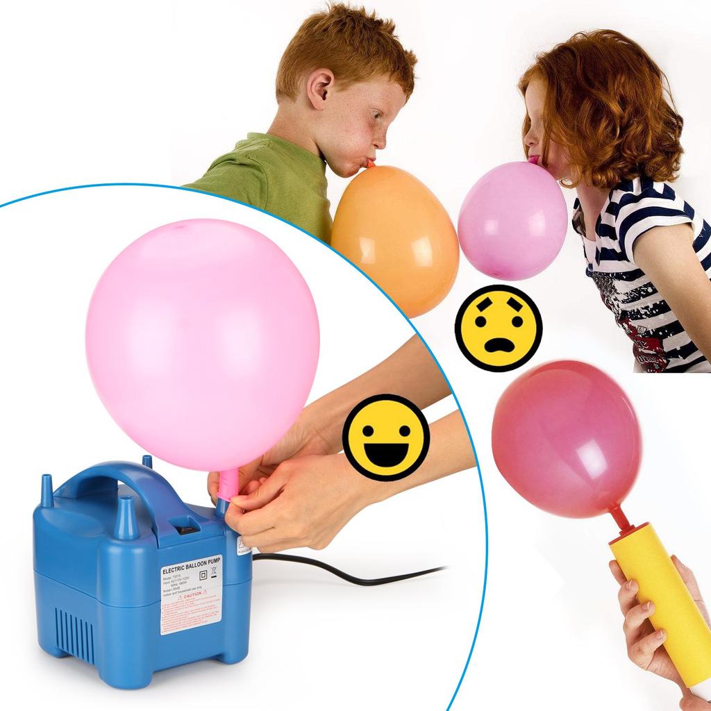 AGPtek High Speed Electronic Balloon Inflator Air Pump [2 Nozzles]
