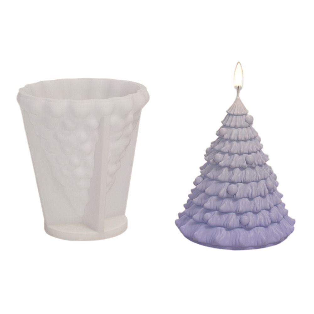 Elk Christmas Candle Mold Christmas Tree Plaster Mold Candle Making Tools  Festival Decorations