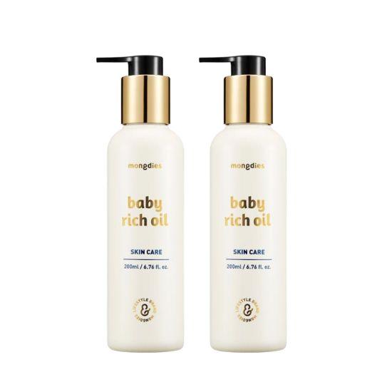 Mongdies Baby Rich Oil 200ml - Pack of 2
