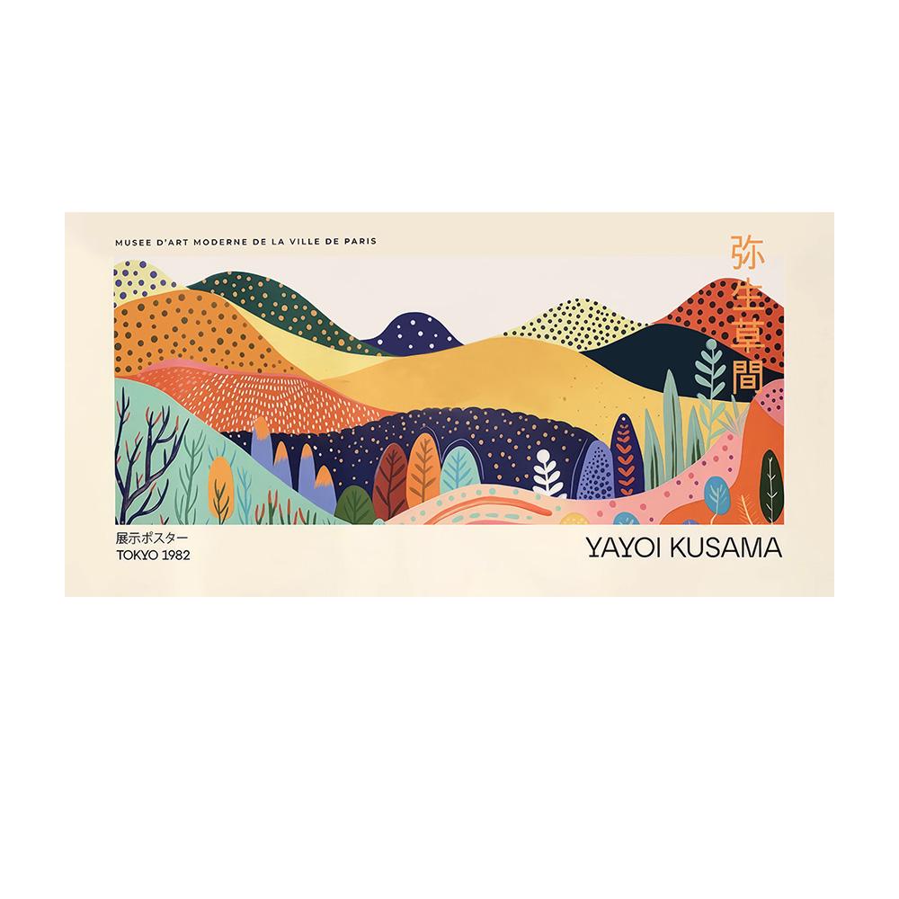 

Холст для стены Яёи Кусамы Японские постеры с абстрактным искусством Картина на холсте Яёи Кусамы для гостиной Постер Яёи Кусамы 70x140cm no frame