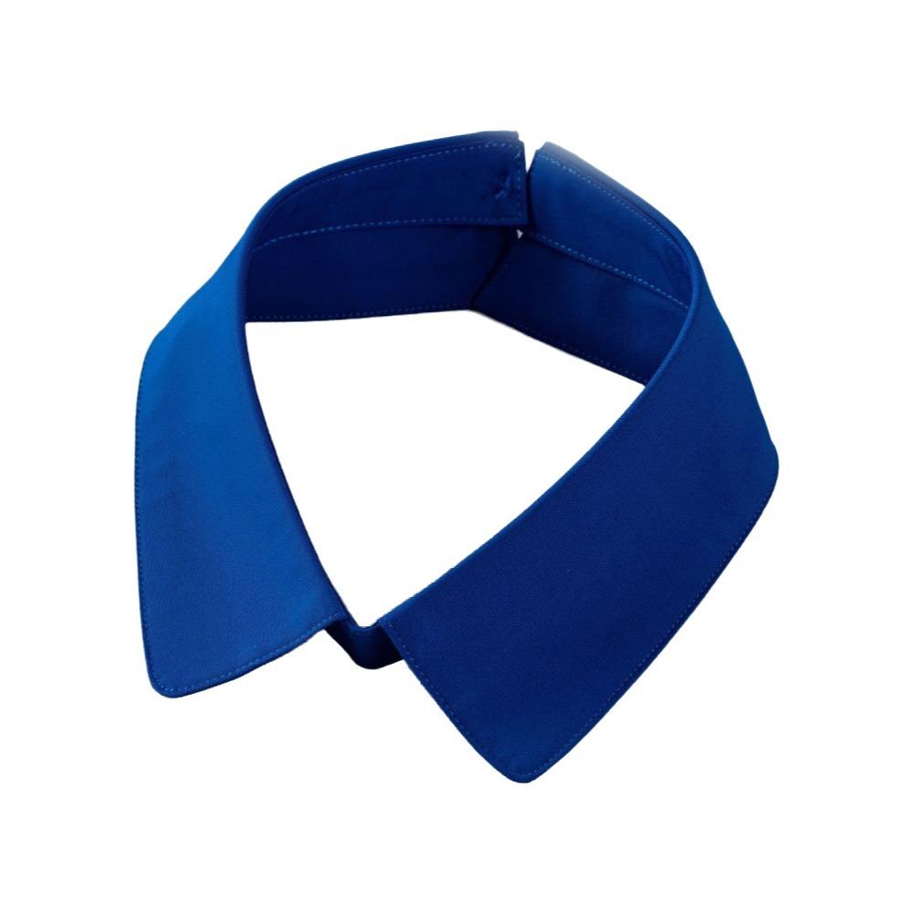 Elegant Detachable Fake Collar Lapel Design Decorative Single Collar Necktie Collar  Women синий
