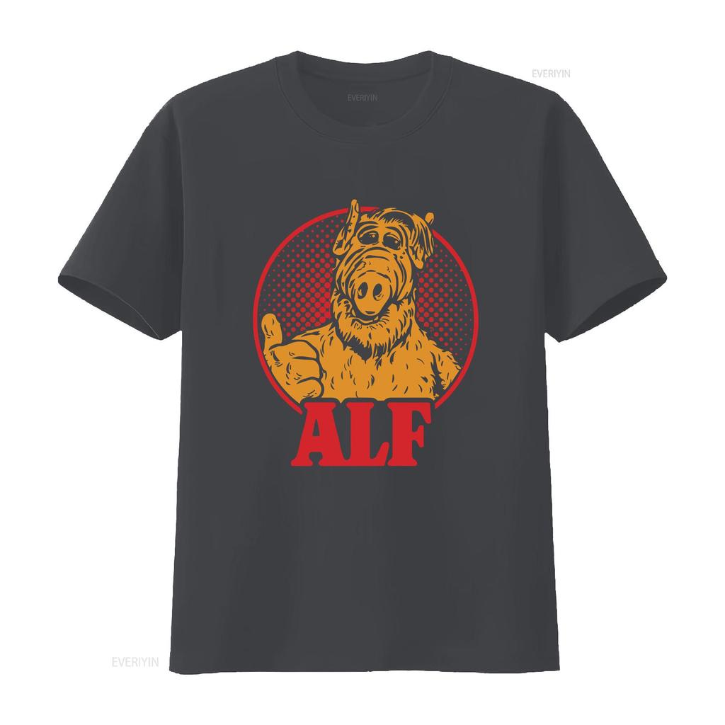 90s Retro Style ALF Character TV Show Softstyle T Shirt Alien Life Form vintage Washed Casual fashion homme designer clothes