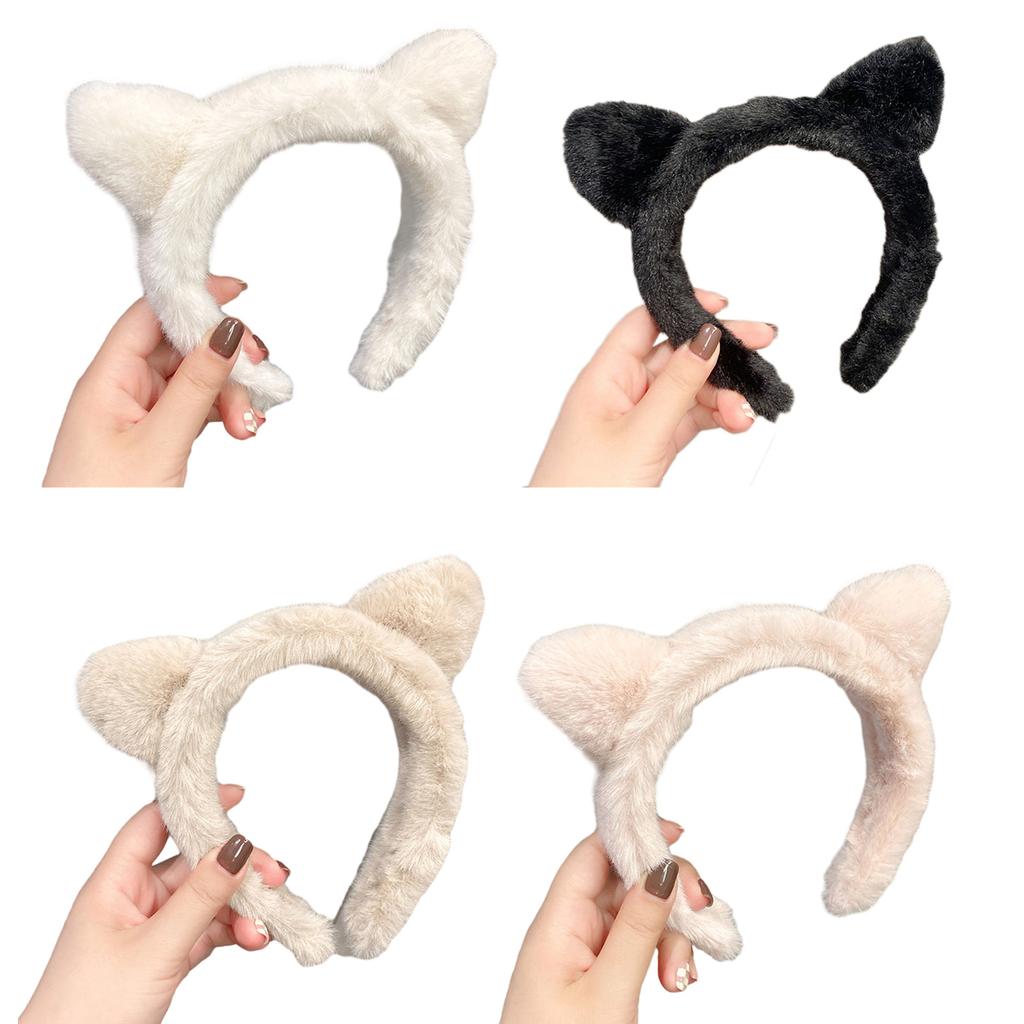 Cosplay Cat Ear Headband Woman Students Carnivals Anime Character Hairband Cat Ear Headbands Plush Christmas Hair Hoop