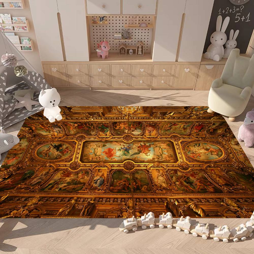 Art Category World Famous Painting Bathroom Mat Kids Room Bedroom Decoration Balcony Anti-Slip Doormat Living Room Welcome Rug