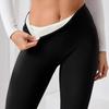 Padded and Thickened Light Plate Lamb Wool Bottoms Female Fall and Winter High Waisted Leggings Warm Pants Yoga Pants