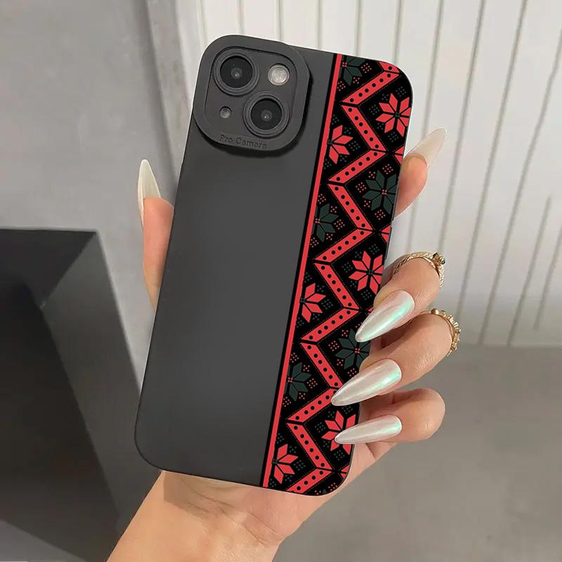 Exotic Ethnic Style Unique Phone Case for iPhone 17 16 15 14 13 12 11 Series Pro Max Plus Double Layer Protection
