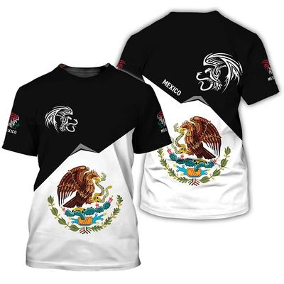 Mexiko Flagge 3D Druck T-Shirts Sommer Mexikanisch Herren Frau Kurzarm Mode T-Shirts Streetwear Harajuku T-Shirt