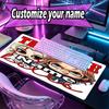 Custom Name Personalized Bride of Chucky Pattern Mousepad, Laptop PC Desk Mat, Decorative Desk Mat for Home Keyboard Pad Gift