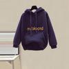 Women's Korean-Style Fleece-Lined Sweatshirt & Nine-Point Wool Pants Set