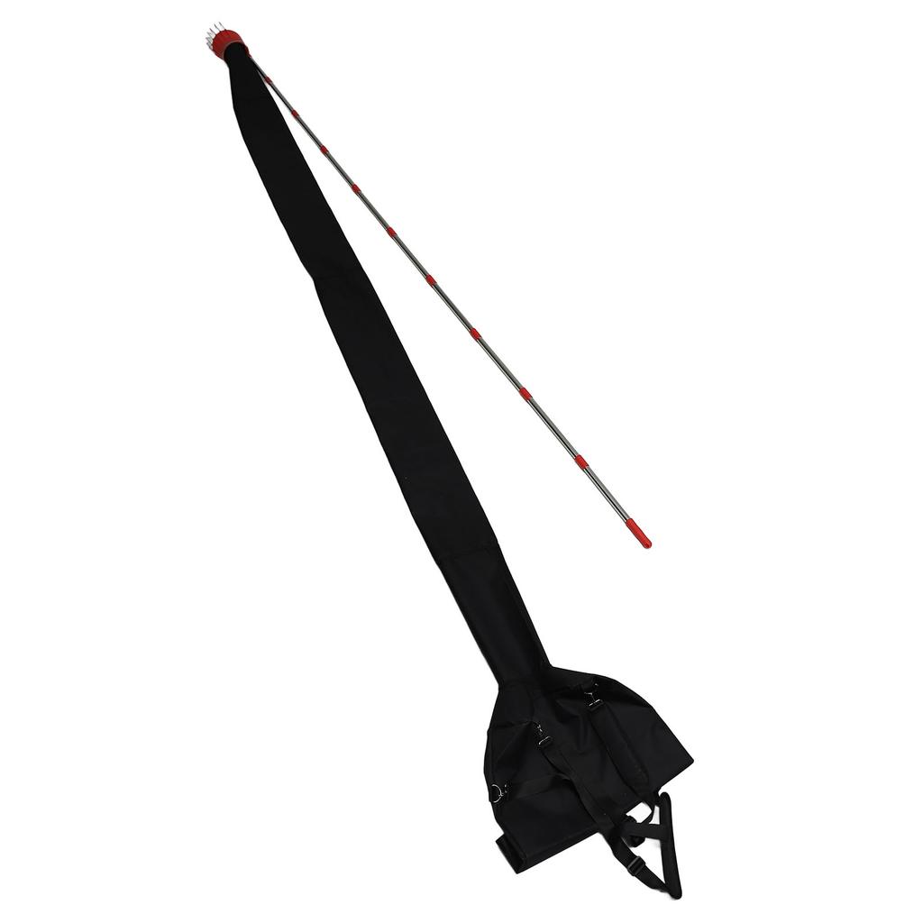 Professional Fruit Picker Stainless Steel Fruit Picker Pole with Collection Funnel Bag for Apples
