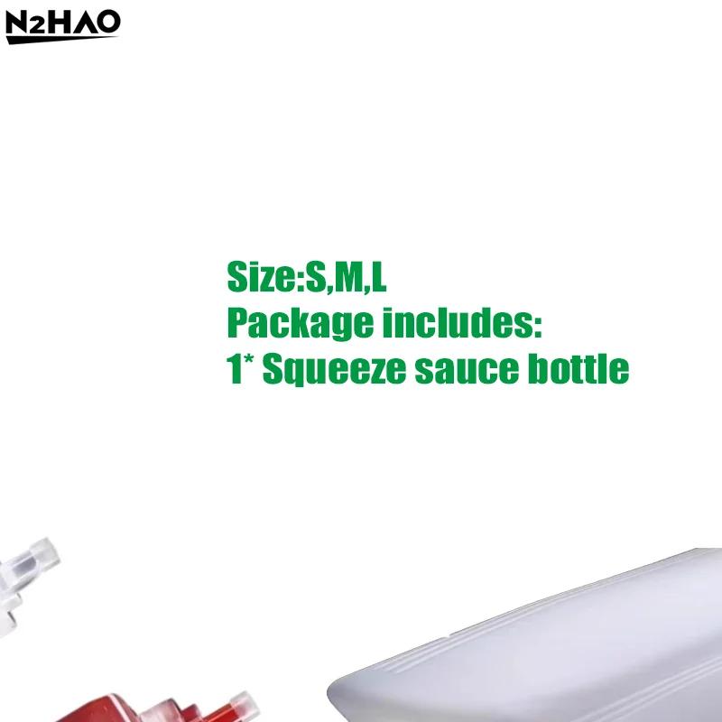 Botellas de Salsa de Apretar 600/800/1000ML Dispensador de Condimentos Boca Ancha A prueba de Polvo Cocina Sazonador Botella de Salsa para Ensalada Aceite de Oliva