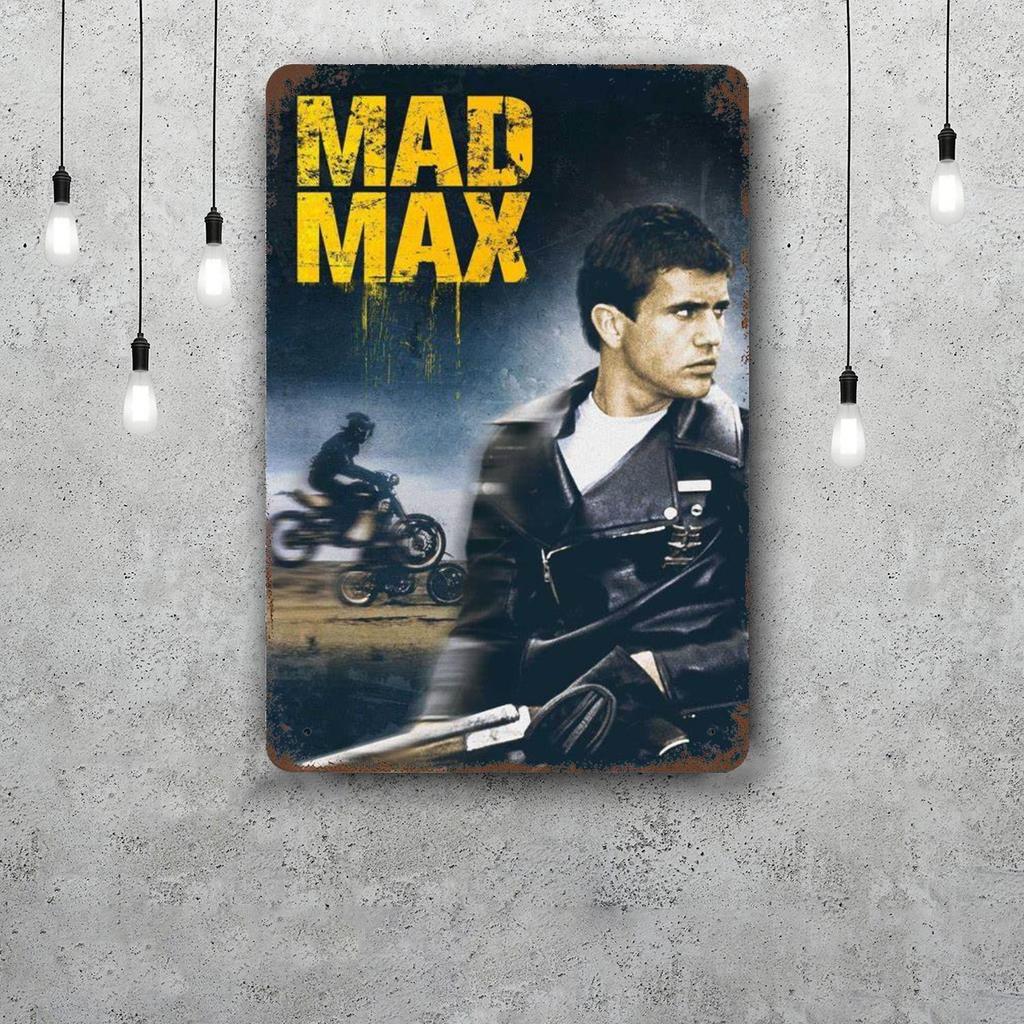 Mad Max Classic Poster Rusty Metal Plaque Retro Decorative Plate Bar Man Cave Garage Club Metal Sign Wall Decoration