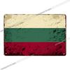 American Canada National Flag Wall Decoration Tin Sign Vintage Country Flag Metal Plaque Childrens Room Decor xcm