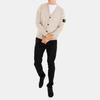 Stone Island V-Neck Single-Breasted Solid Color Raglan Long Sleeve Knit Sweater Men sweater Light-Brown 8115523B4-V0M97