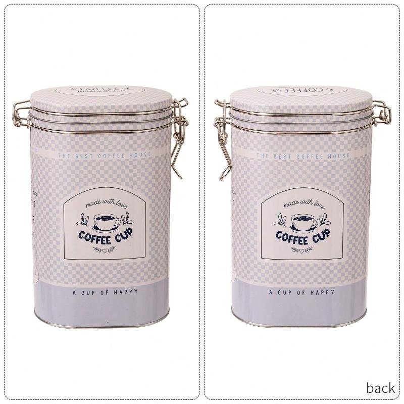 1PC coffee can, tin can, coffee tea, tin storage can, candy can, kitchen decoration, home decoration