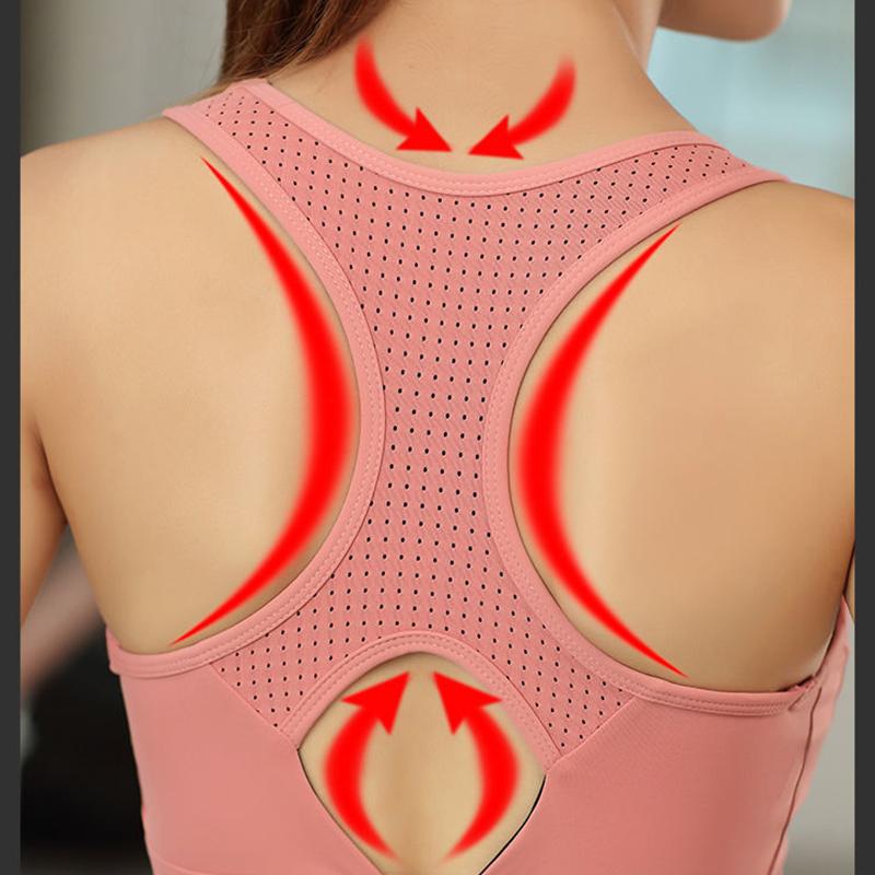 Women's High Strength Sports Bra Shockproof Running Gather Plus-size Mm Bra Large Sports Bra Wear Vest Yoga Bra Outside The Gym