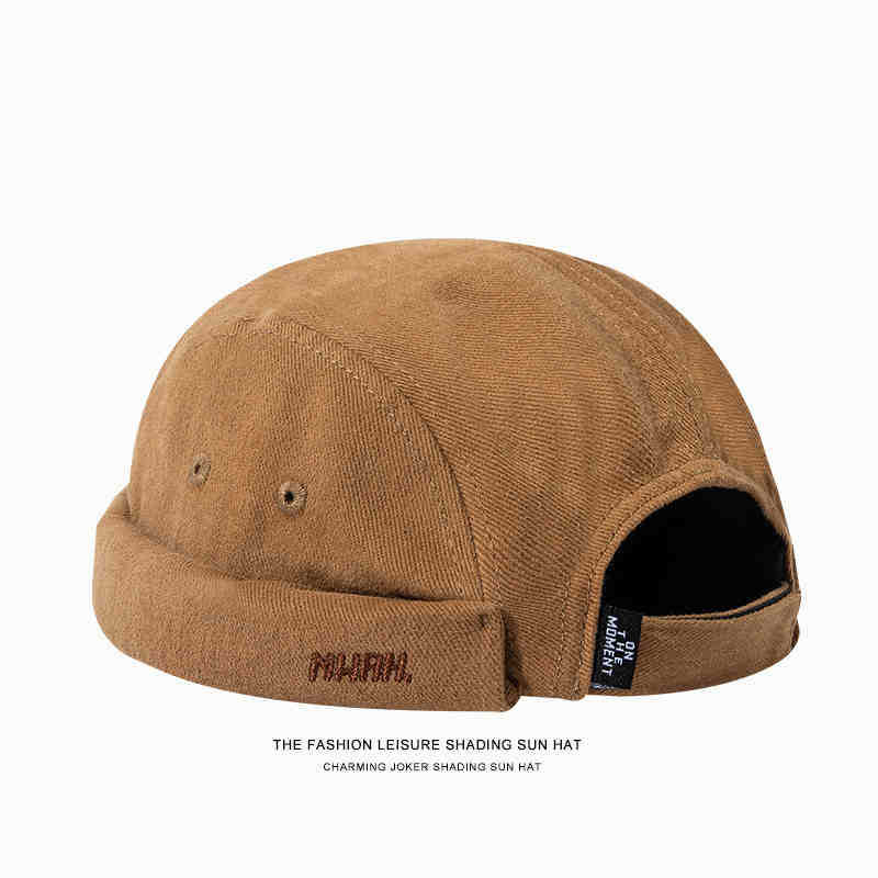 Tooling Hat Landlord Yuppie Hat Hip Hop Retro Melon Hat Men's and Women's Canvas