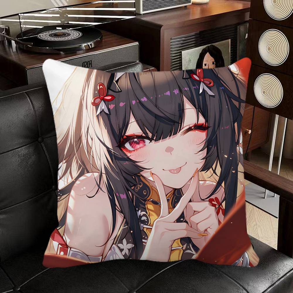 Ye Shunguang Zenless Zone Zero Game Pillow Case Square Pillow Bedroom Sofa Leisure Comfort Cushion Car Home Decoration