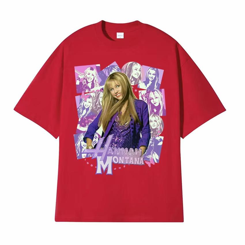 Hannah Montana Epic Iconic Graphic T Shirt Men Women Retro Fashion Aesthetic T-shirts Casual O-Neck Cotton Short Sleeve T-shirt