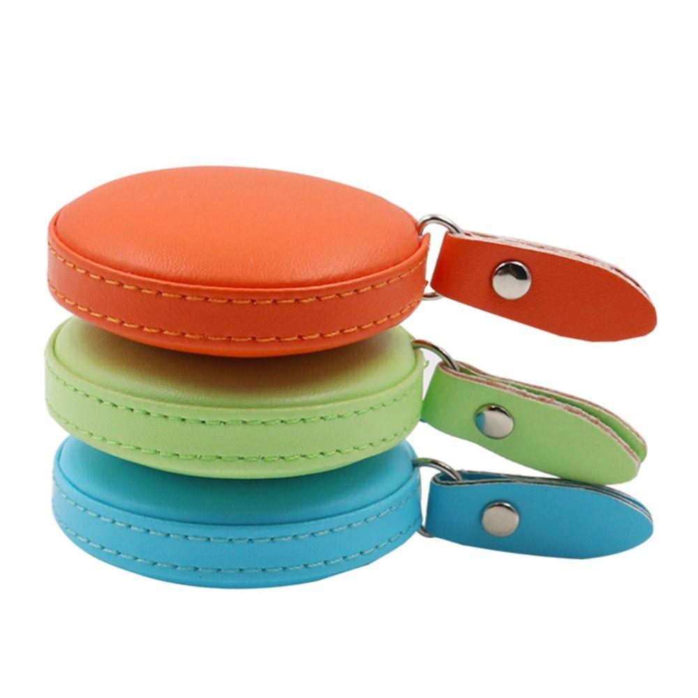 2pcs Measuring Tape PU Leather Retractable Ruler Tape Portable Centimeter Inch Roll Tape Practical Measures Height Ruler Measuri