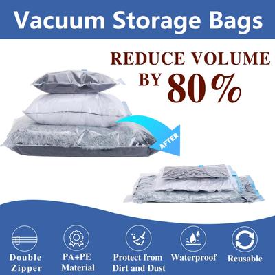 Vakuum-Aufbewahrungs-Organizer-Beutel für Zuhause Kleiderschrank Kleidung Kompressions-Verpackungs-Versiegelungsbeutel für Reisekoffer Platzsparender Organizer