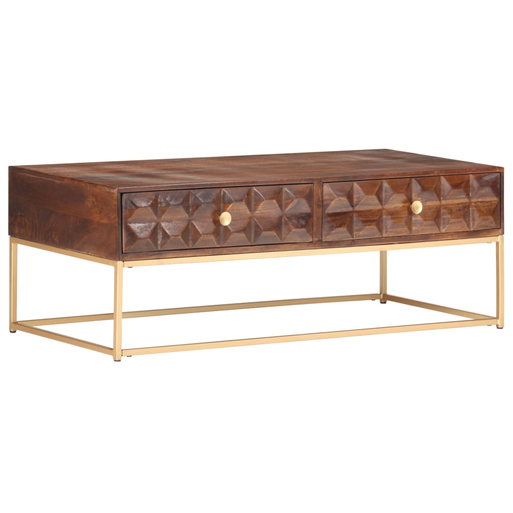 Coffee Table 112 X 50 X 40 Cm Solid Mango Wood