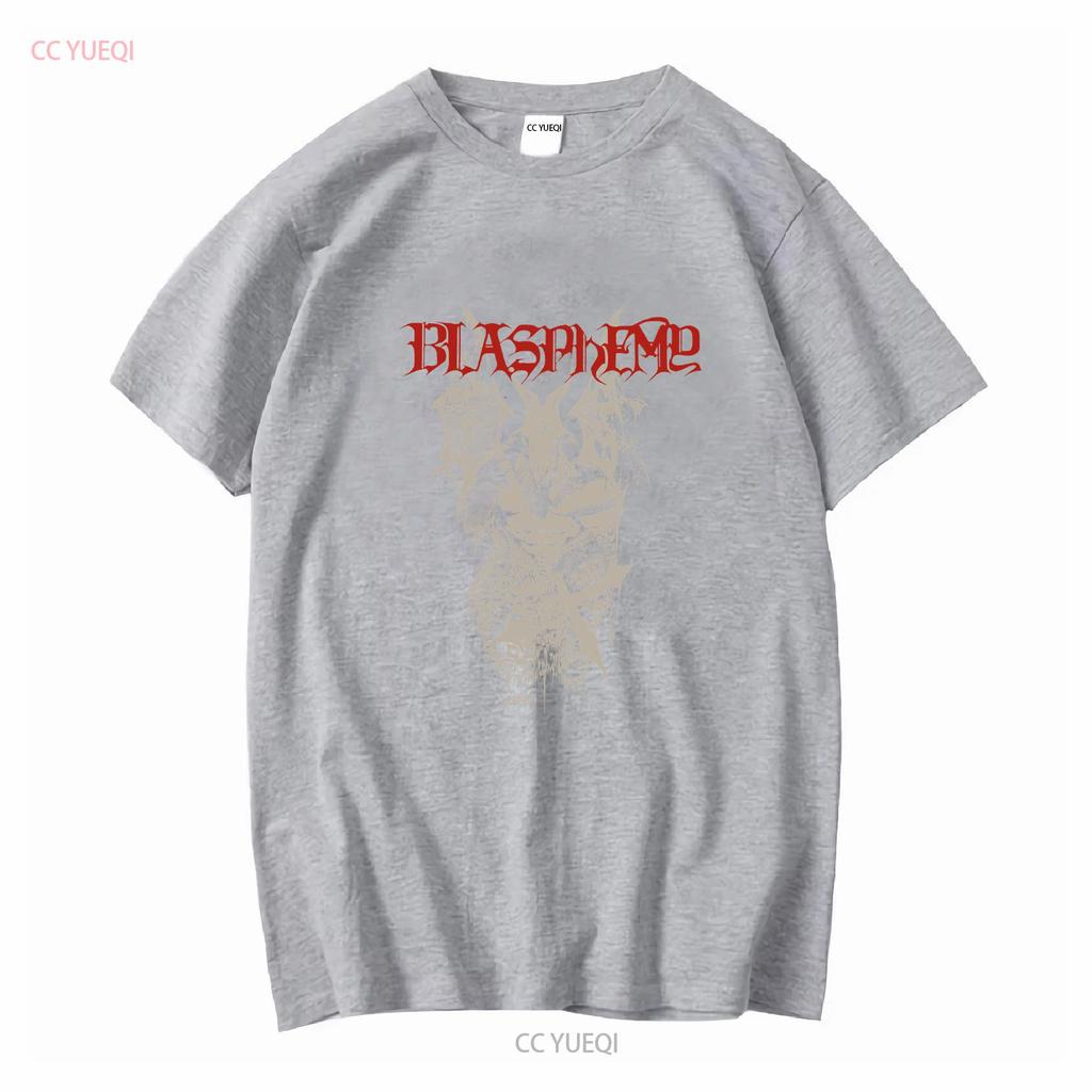 Blasphemy Black Metal Band T Shirt Fullsize S 5XL vintage Washed designer clothes Unisex homme fashion Top For Everyday Wear