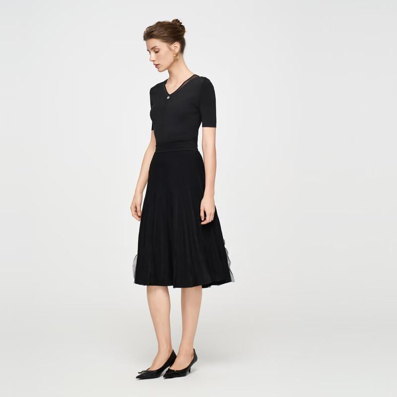 ELLASSAY Elegant A-Line Mid-Length Skirt